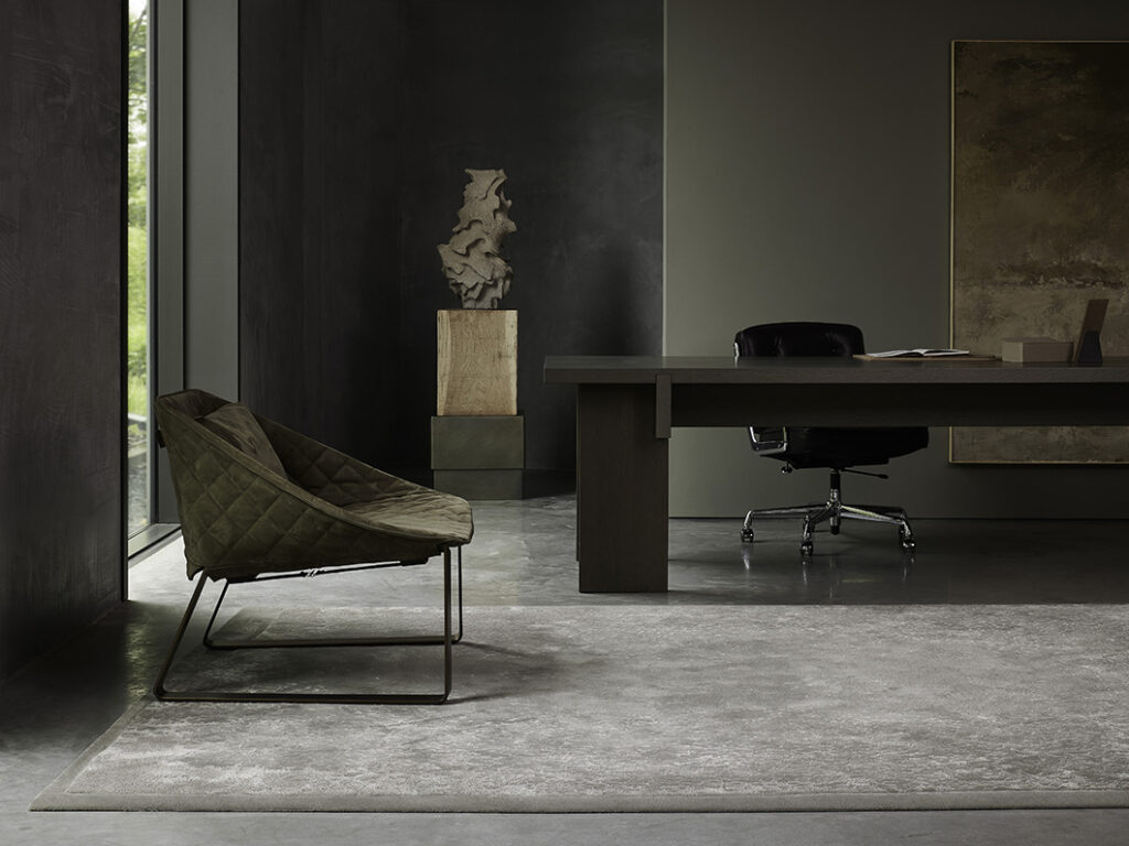 Office with rug