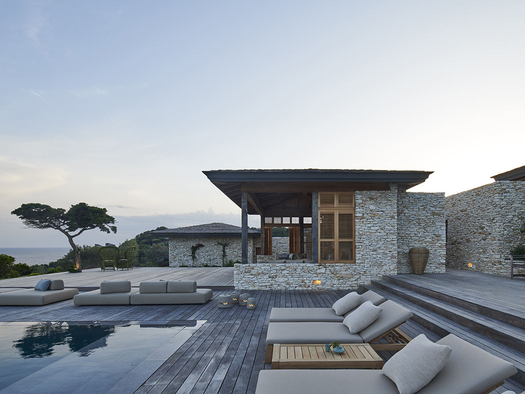 Corsica beach villa Piet Boon