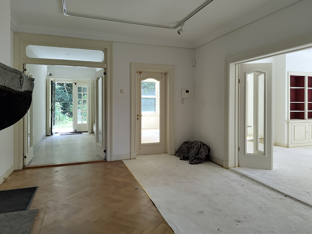 Interior in progress