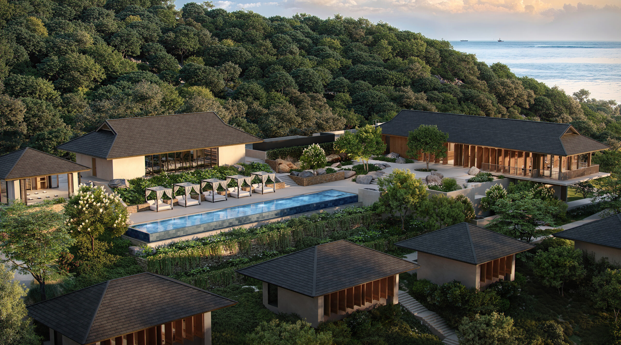 Exterior ocean villa